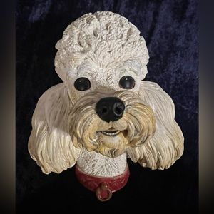 Bossons Chalkware Poodle Wall Plaque